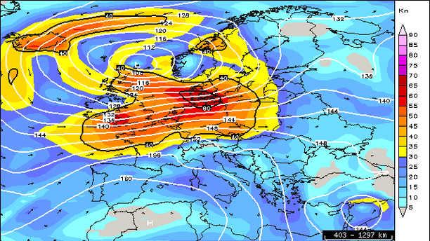 Wind 850 hPa, 13.12.2000