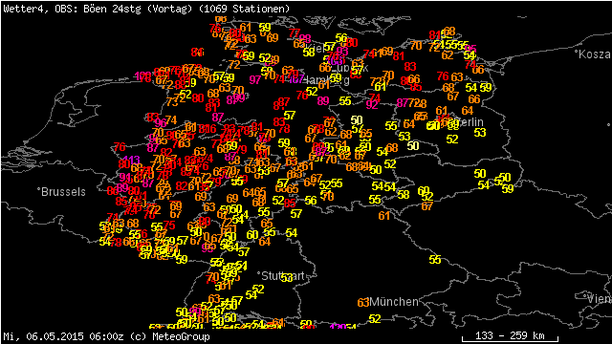 Böen am 05.05.2015 in km/h