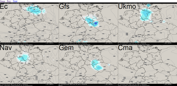 Modellvergleich Niederschlag 6-stündig 22.04.15 18 UTC