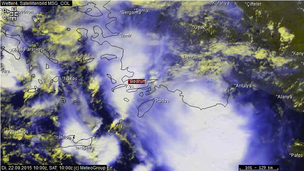 MCS im Satellitenbild 22.09.15 10 UTC