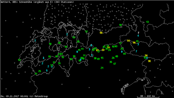 Neuschnee 09.11.17, 6 UTC