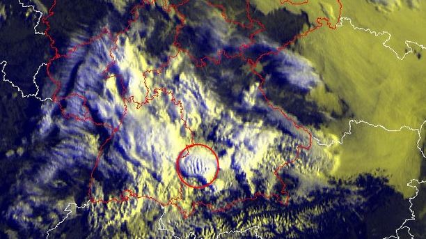 Satellitenbild 8 Uhr