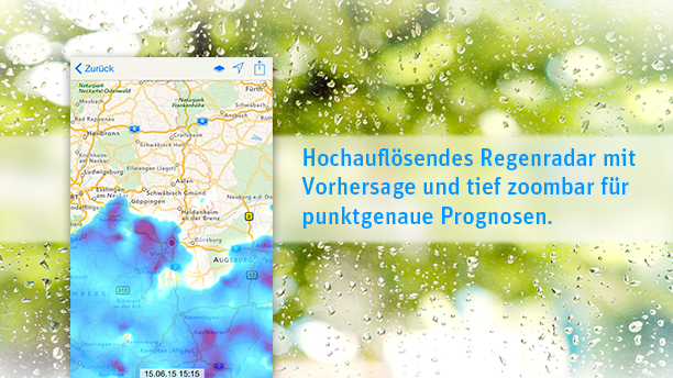 HD Regenradar, tiefer Zoom