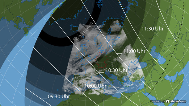 Sonnenfinsternis - Zeit maximale Abdeckung und Bewölkungsprognose für den 20.03.2015