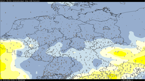 Wo gibt es am Sonntag Sonne?