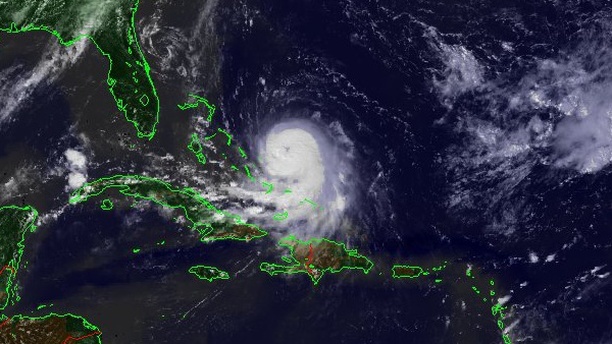 VIS Satellite Hurricane JOAQUIN, 30.09.2015, 18 UTC
