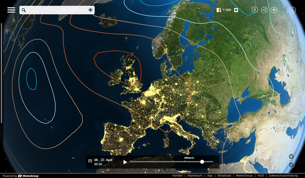 MeteoEarth.com Bodendruck