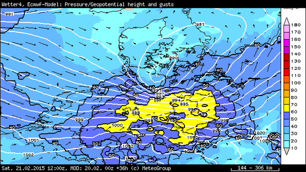 ECMWF Böen 6-std. bis 21.02.2015, 12 UTC