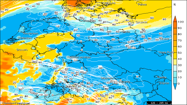 Bewölkung COSMO 20.03.15 6 UTC
