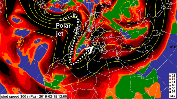 Jetstream (Wind 300 hPa)