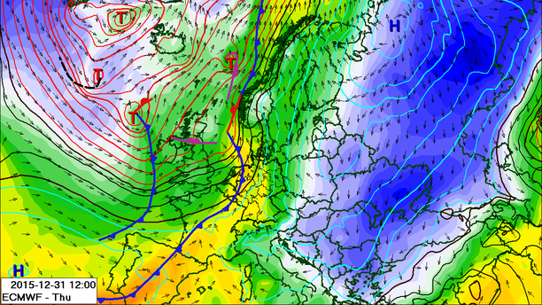 Wetterlage Silvester 2015