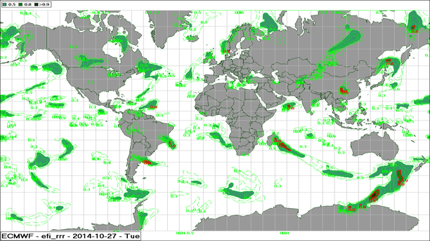 EF-Index des Niederschlags