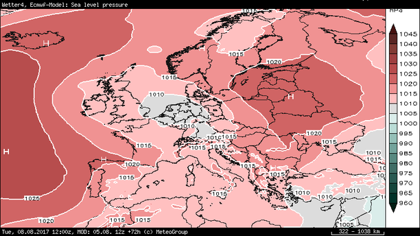 Luftdruck Mitteleuropa Mittwoch 12 UTC