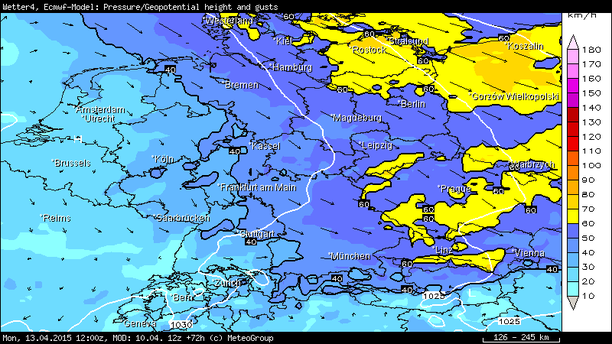 Böen, 6-std. bis 13.04.2015, 12 UTC