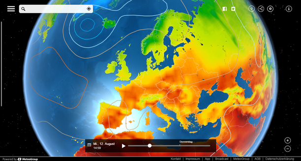 Temperaturen Europa