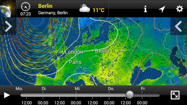 MeteoEarth App Prognose 06.11.14