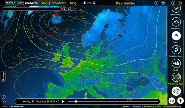 MeteoEarth.com aktuell Tief FREIA
