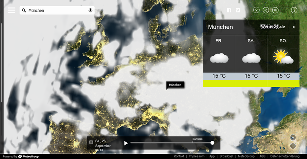 Wolken 26.09.15 MeteoEarth.com