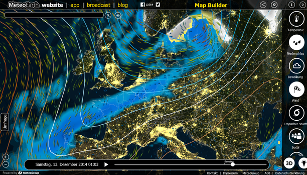 MeteoEarth.com Nacht zum 13.12.14