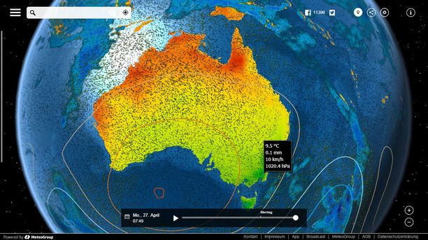 Temperatur Australien