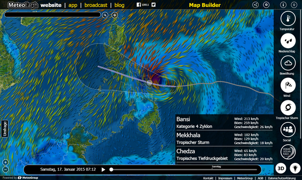 MEKKHALA (AMANG) StormTracker von MeteoEarth.com