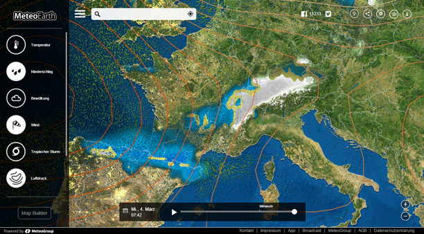 Stauniederschlag 04.03.15 MeteoEarth.com