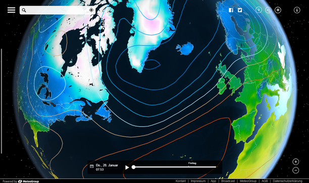 Wetterlage MeteoEarth.com