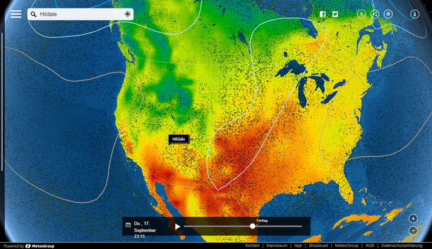 MeteoEarth.com Temperatur