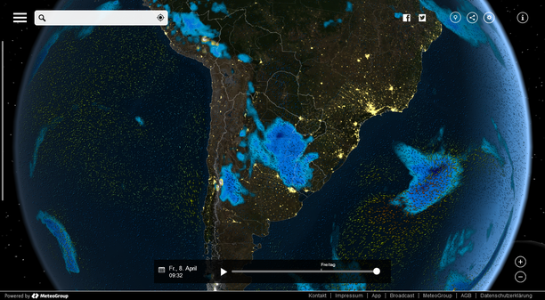 MeteoEarth.com Argentinien Niederschlag