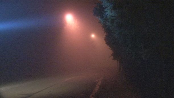 Nebel auf der Straße