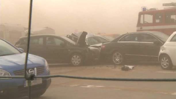 Sandsturm A19, Unfallautos Nahaufnahme