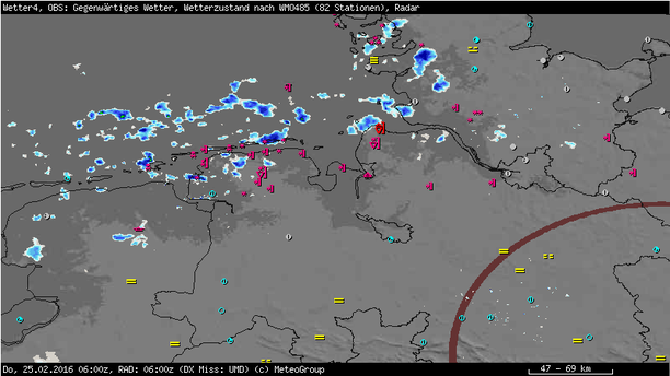 Radar Nordsee 7 Uhr