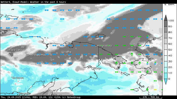 Wetterzustand Prognose 24.09.15 12 UTC