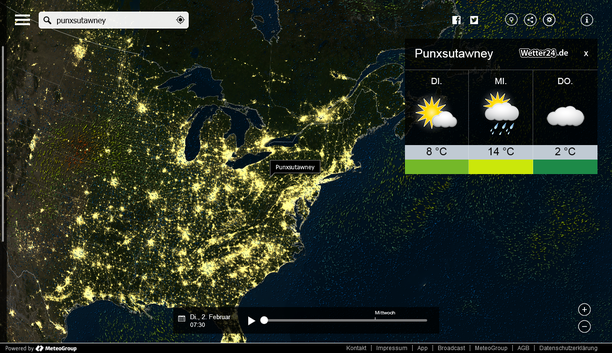 Punxsutawney bei MeteoEarth.com