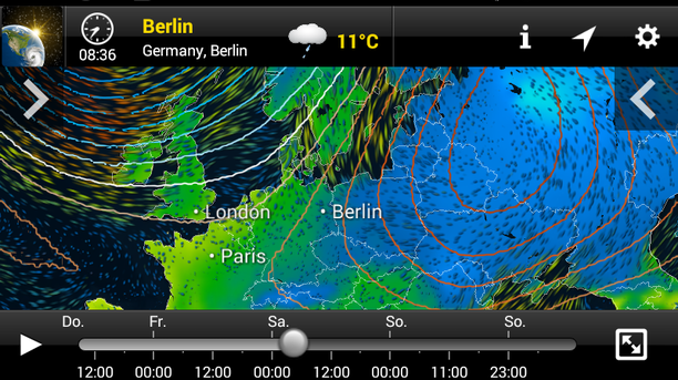 Wetterlage Samstag