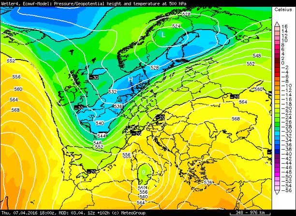 Temperatur 500 hPa 07.04.16