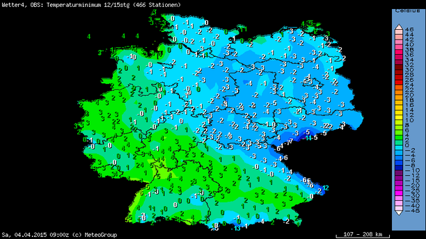Tiefsttemperaturen 04.04.2015