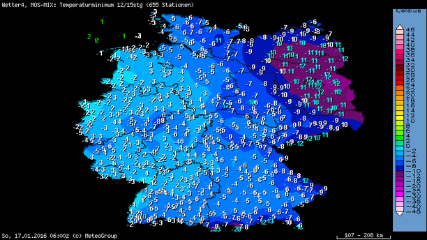 Tiefstwerte 17.01.16 7 UTC