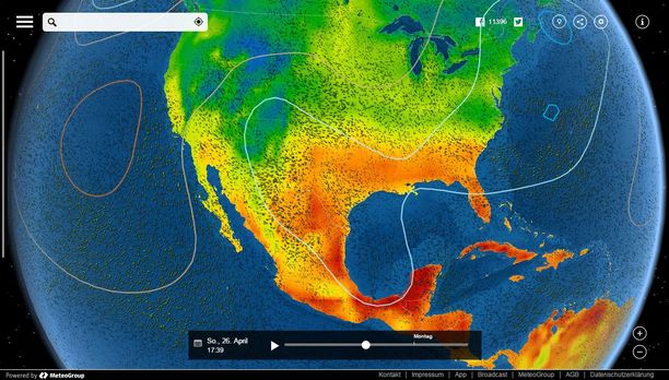 Temperatur USA