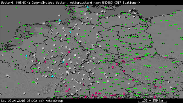 Wettersymbole Donnerstag