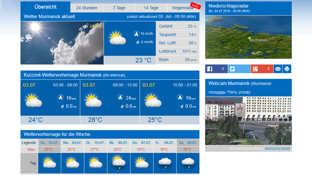 Wetter Murmansk