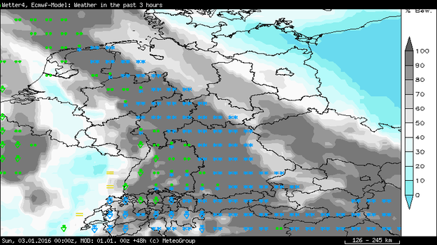 Regen und Schnee in der Nacht zum Sonntag