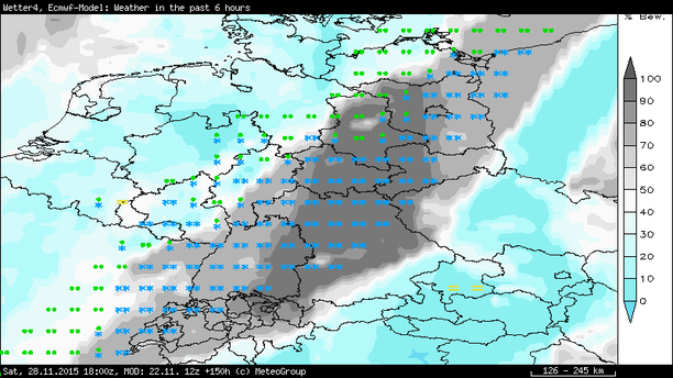 Wetter Samstagabend, 28.11.15 19 Uhr